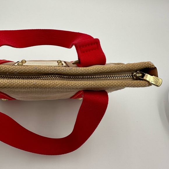 LOUIS VUITTON LV Tote Bag Antigua Cabas PM Beige Canvas - Picture 6 of 15